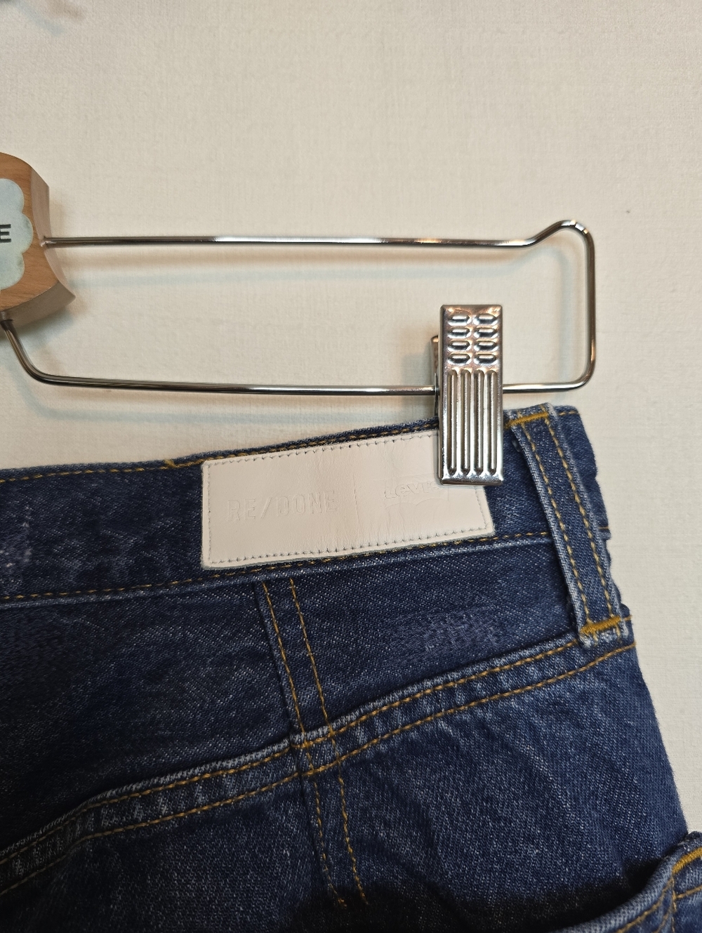 FLAWED RE/DONE Revolve Long Denim Skirt Indigo 27 - Picture 5 of 13